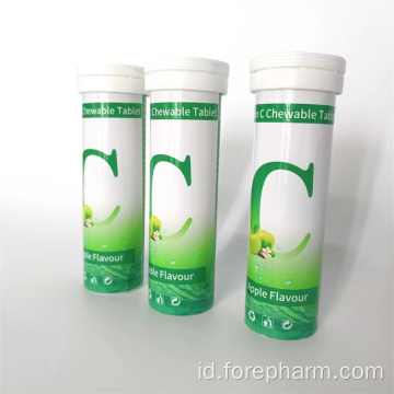 Rasa apel Tablet Vitamin C Chewable 500mg Kesehatan